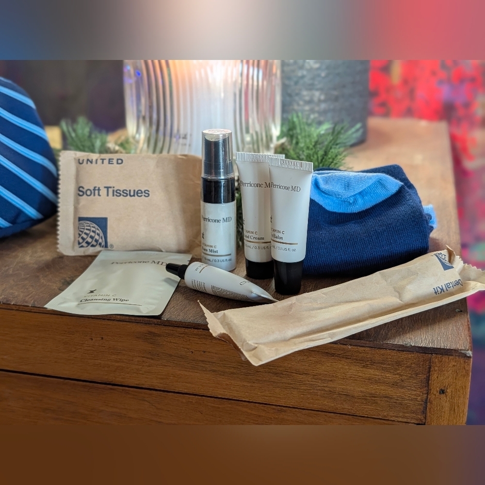 2 New Limited Edition Brooks Brothers / Pericone MD United Polaris Amenity Kits - Picture 10 of 12